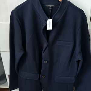 Banana Republic band collar cotton blazer size XL